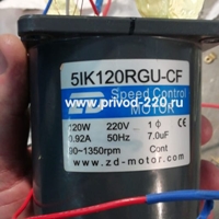 5IK120RGU-CF/5GU3KB регулируемый мотор-редуктор ZD MOTOR 120 Вт 433 об/мин 220 В