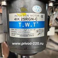 4IK25RGN-C/4GN15K мотор-редуктор T.W.T 25 Вт 87 об/мин 220 В