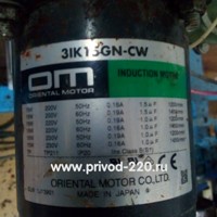 3IK15GN-CW/3GN60K мотор-редуктор ORIENTAL MOTOR 15 Вт 22 об/мин 220 В